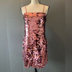 A New Day Pink Sequin Mini Dress